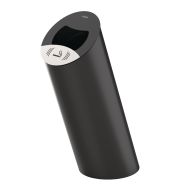 Poubelle Piz premium - 85l - gris manganese-Rossignol Pro