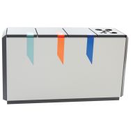 Poubelle RecycloStar 4 avec compartiment gobelets