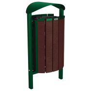 Poubelle Silaos 50 L acier/plastique recyclé - Procity