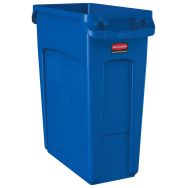 Poubelle Slim Jim® Rubbermaid pour Tri Sélectif - 60 L Bleu