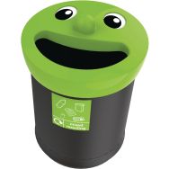 Poubelle Smiley Face 52L tri sélectif - Vepabins