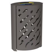 Poubelle Venise tri sélectif 2 x 60 L galva - Procity