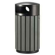 Poubelle Zeno Etik à poser à fixer - 40l - gris manganèse-Rossignol Pro