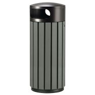 Poubelle Zeno Etik à poser à fixer - 60l - gris manganèse-Rossignol Pro