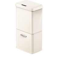 Poubelle à capteur Vintage - 32L et 18L - Crème