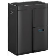Poubelle à capteur tri sélectif Mirage Plus 30+15+15 L, EKO noir