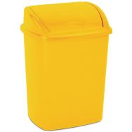 Poubelle à couvercle basculant 15 L Jaune