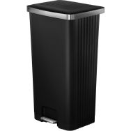Poubelle à pédale Hana 2 - Noir -90L