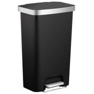 Poubelle à pédale Hana 45 L, EKO, Noir