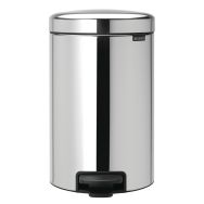 Poubelle à pédale NewIcon 12L avec liner métal - Brabantia, Coloris : Gris