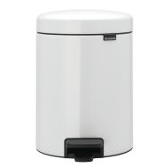 Poubelle à pédale NewIcon 5L - Brabantia, Coloris : Blanc