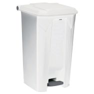 Poubelle à pédale Utilo 100 L Blanc