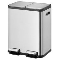 Poubelle à pédale tri sélectif  EcoCasa II 2x30L