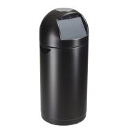 Poubelle à trappe Cyvomax - sans cendrier - 52l - noir-Rossignol Pro