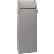 Poubelle à trappe basculant inox Storico - Brillant - 50L