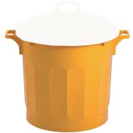 Poubelle agroalimentaire tri sélectif  HACCP - 75 L Jaune