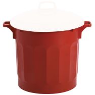 Poubelle agroalimentaire tri sélectif  HACCP - 75 L Rouge