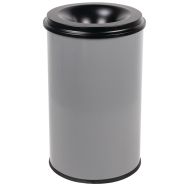Poubelle antifeu Manutan - 20 L à 110 L - Noir ou Gris - Manutan Expert