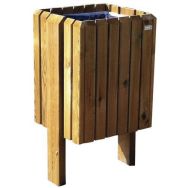 Poubelle carrée sans couvercle 60 L