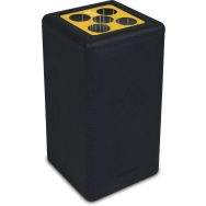 Poubelle circulaire à gobelets BrickBin Cups 65L noir/jaune