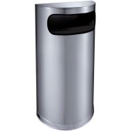 Poubelle d'accueil demi ronde