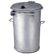 Poubelle d'appoint en acier galvanisé - 110 L