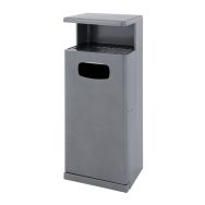 Poubelle d'extérieur avec auvent 55L - Vepabins