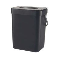 Poubelle de compostage plastique - 3L - Noir - Arvix