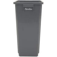 Poubelle de tri sélectif - 80 litres - grise
