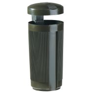 Poubelle extérieure Prima Linea 50 L Brun sienne