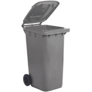 Poubelle gris - 120 L