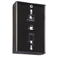 Poubelle hygiène féminine 10 L avec distributeur de sachets