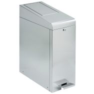 Poubelle hygiène féminine à pédale inox brossé