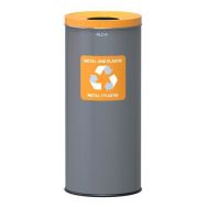Poubelle métallique Prestige EKO recyclage plastique 45 L