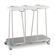 Poubelle mobile inox GAS - Hupfer