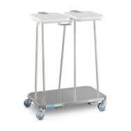 Poubelle mobile inox GAS - Hupfer