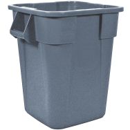 Poubelle plastique carrée 106 L gris Rubbermaid