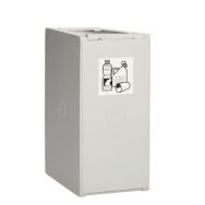 Poubelle plastique modulaire de tri un éléme nt 40L