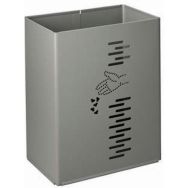 Poubelle rectangulaire pivotante Pivo - Gris - 24 L