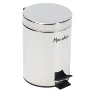 Poubelle sanitaire Inox à pédale Manutan - Manutan Expert