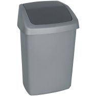 Poubelle sanitaire à couvercle basculant 15 L Gris