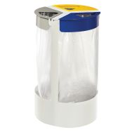 Poubelle/pied 3x45L-Citwin essentiel blc/gris/bleu outremer/jaune-Rossignol Pro