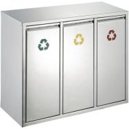 Poubelle tri sélectif 3x8L