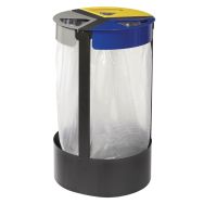 Poubelle tri sélectif/pied 3x45l -Citwin premium-gris /bleu /jaune-Rossignol Pro