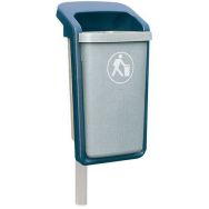 Poubelle urbaine Elégance 50 L Gris/Bleu nuit SULO