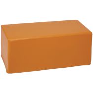 Pouf 2 places Diabolo Junior enduit PVC mandarine