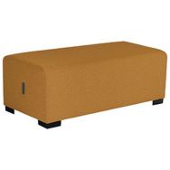 Pouf 2 places Hizia tissu polyester - Alba