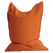 Pouf Cuscino souple tissu simili cuir terracotta