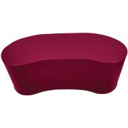 Pouf Diabolo haricot L. 125 cm enduit PVC fushia