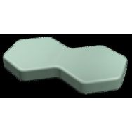 Pouf Honey décagone H10cm LXHXP:86x10x47,5 cm
